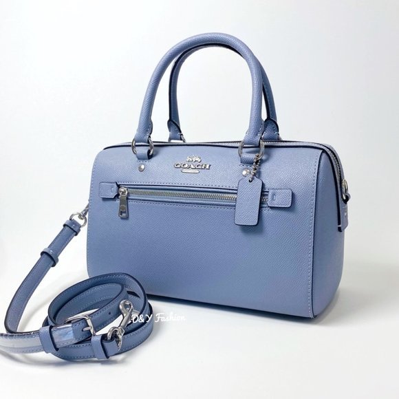 Coach Handbags - COACH Bag Rowan Satchel Handbag in Twilight Blue